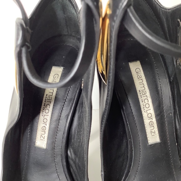 Gianmarco Lorenzi black platform heels 37. - Picture 6 of 16